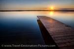 Photo Lake Audy Sunset Riding Mountain National Park Manitoba Canada