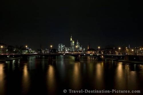 Skyline Of Frankfurt City Germany Europe